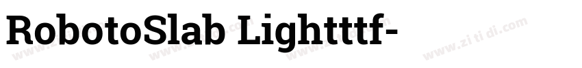 RobotoSlab Lightttf字体转换